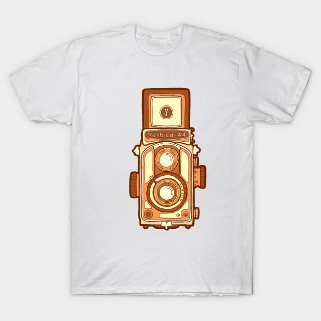 Vintage Camera Orange T-Shirt by evannave